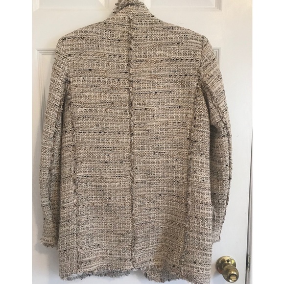 Zara Beige Tweed Blazer - Timeless - Picture 5 of 7